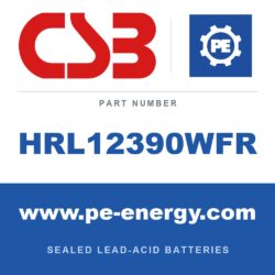CSB Battery HRL12390WFR - CSB HRL12390WFR 12V 100Ah Sealed Lead-Acid Battery, Flame-Retardant Case