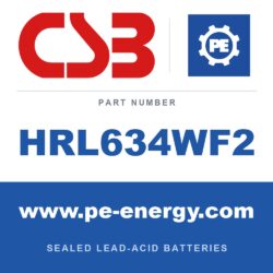 CSB Battery HRL634WF2 - CSB HRL634WF2 6V 9Ah Sealed Lead-Acid Battery