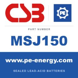 CSB Battery MSJ150 - CSB MSJ150 2V 155Ah VRLA Battery Cell, Flame-Retardant Case