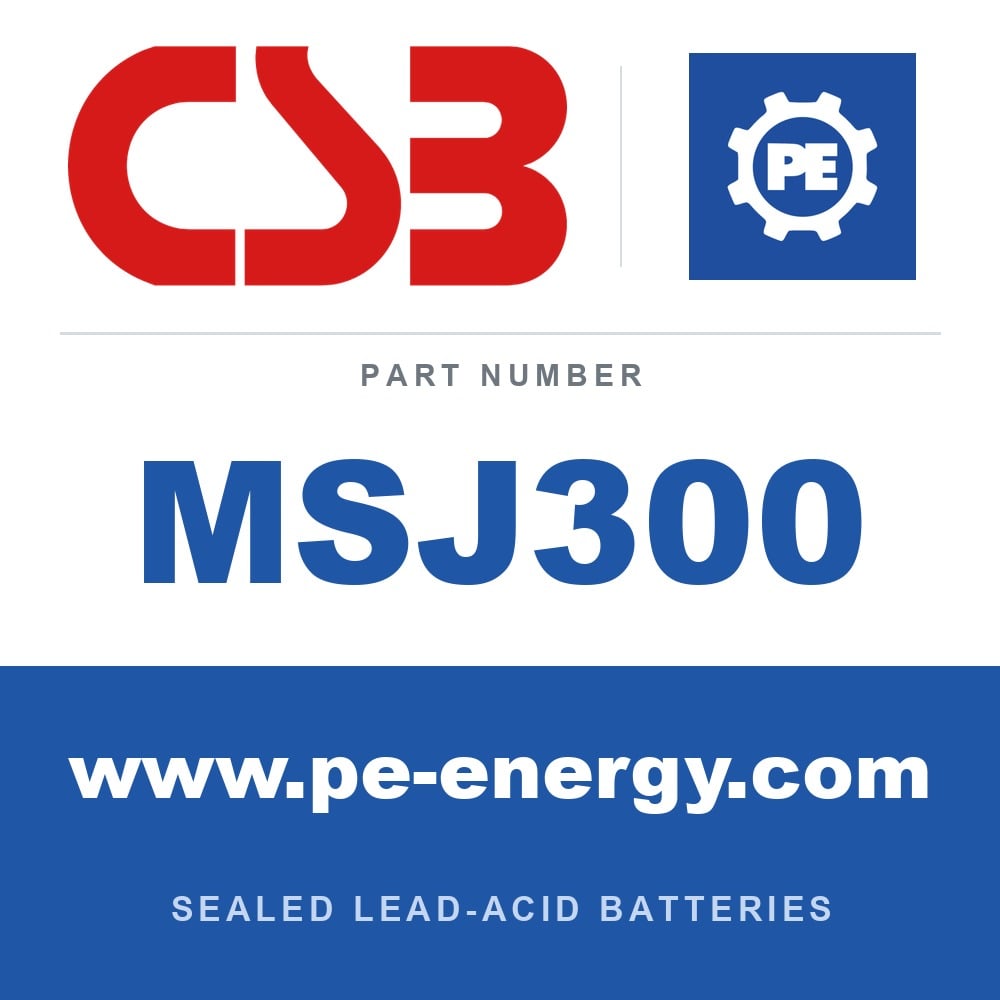 CSB Battery MSJ300 - CSB MSJ300 2V 305Ah VRLA Battery Cell, Flame-Retardant Case
