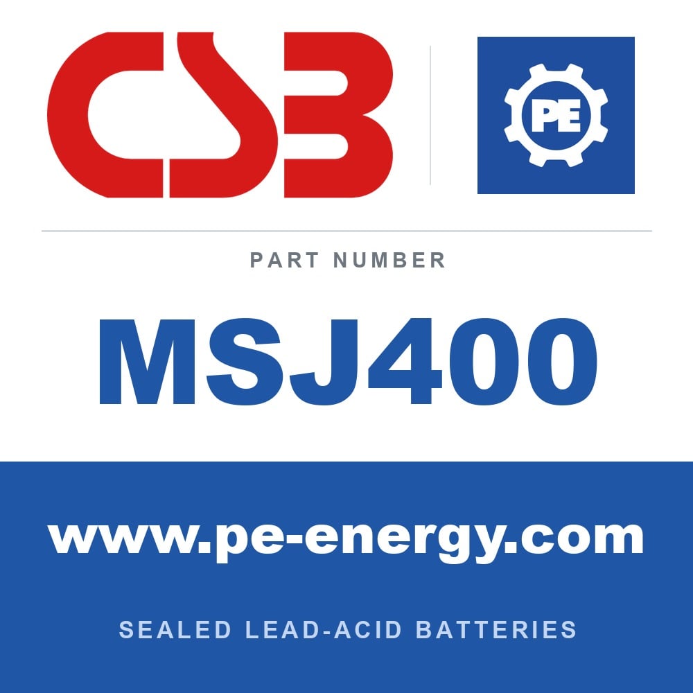 CSB Battery MSJ400 - CSB MSJ400 2V 439Ah VRLA Battery Cell, Flame-Retardant Case