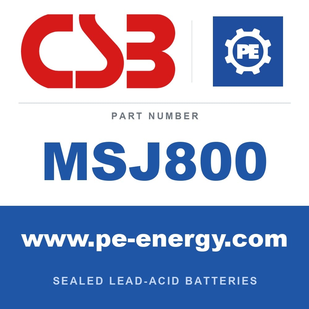 CSB Battery MSJ800 - CSB MSJ800 2V 870Ah VRLA Battery Cell, Flame-Retardant Case