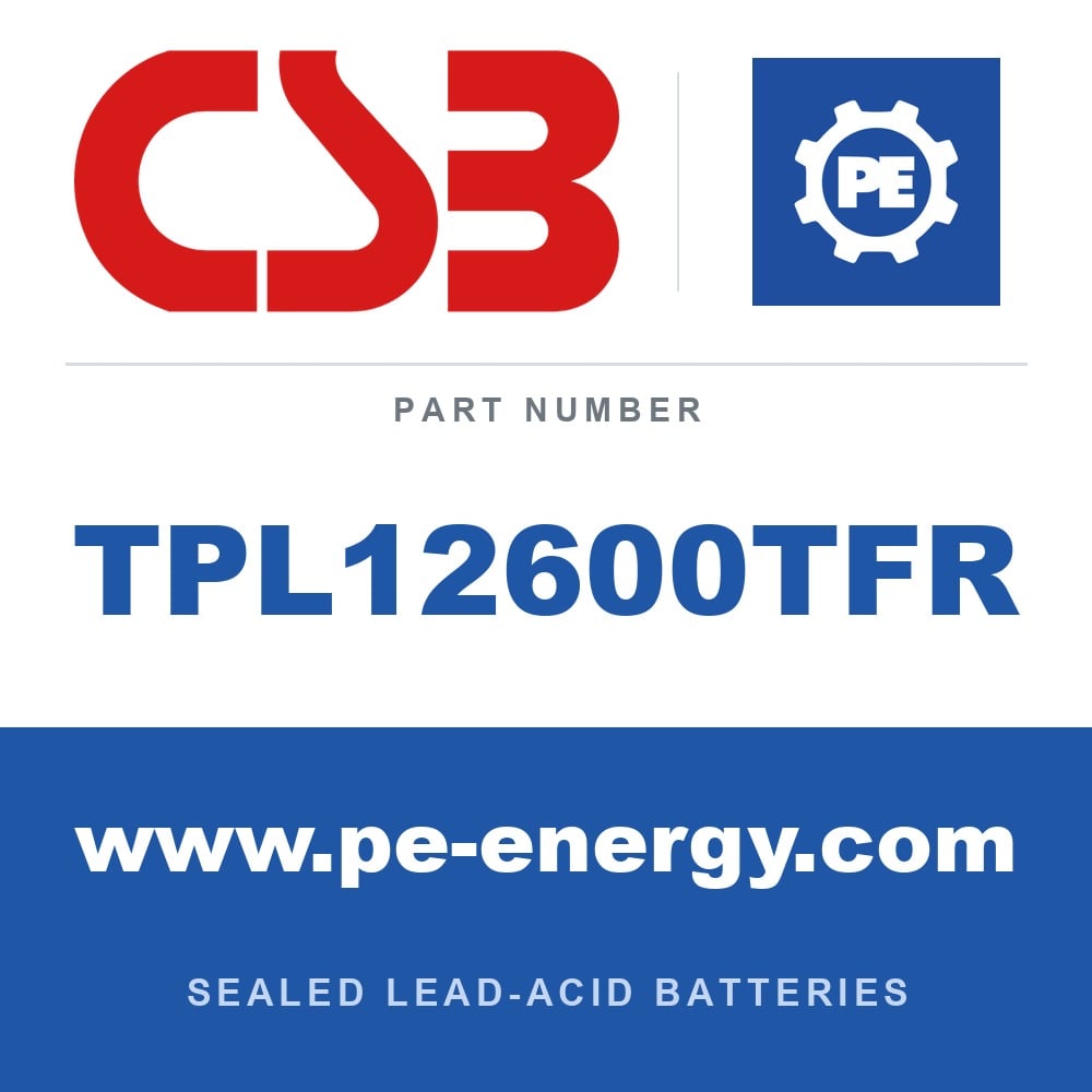 CSB Battery TPL12600TFR - CSB TPL12600TFR 12V 69Ah Sealed Lead-Acid Battery, Flame-Retardant Case
