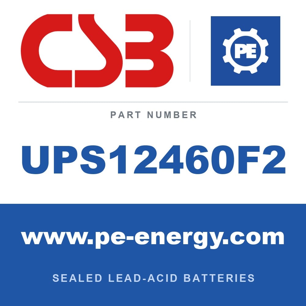 CSB Battery UPS12460F2 - CSB UPS12460F2 12V 9Ah Sealed Lead-Acid Battery
