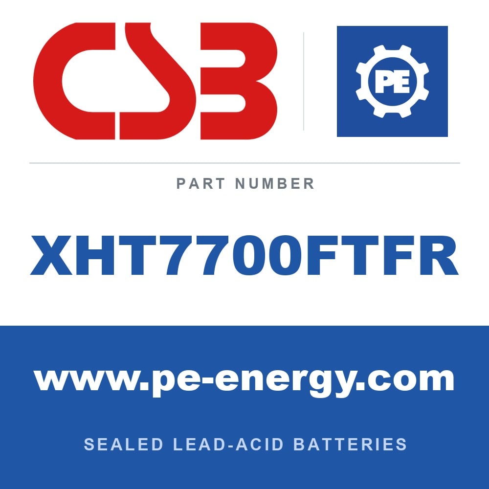 CSB Battery XHT7700FTFR - CSB XHT7700FTFR 12V 163Ah Sealed Lead-Acid Battery, Flame-Retardant Case