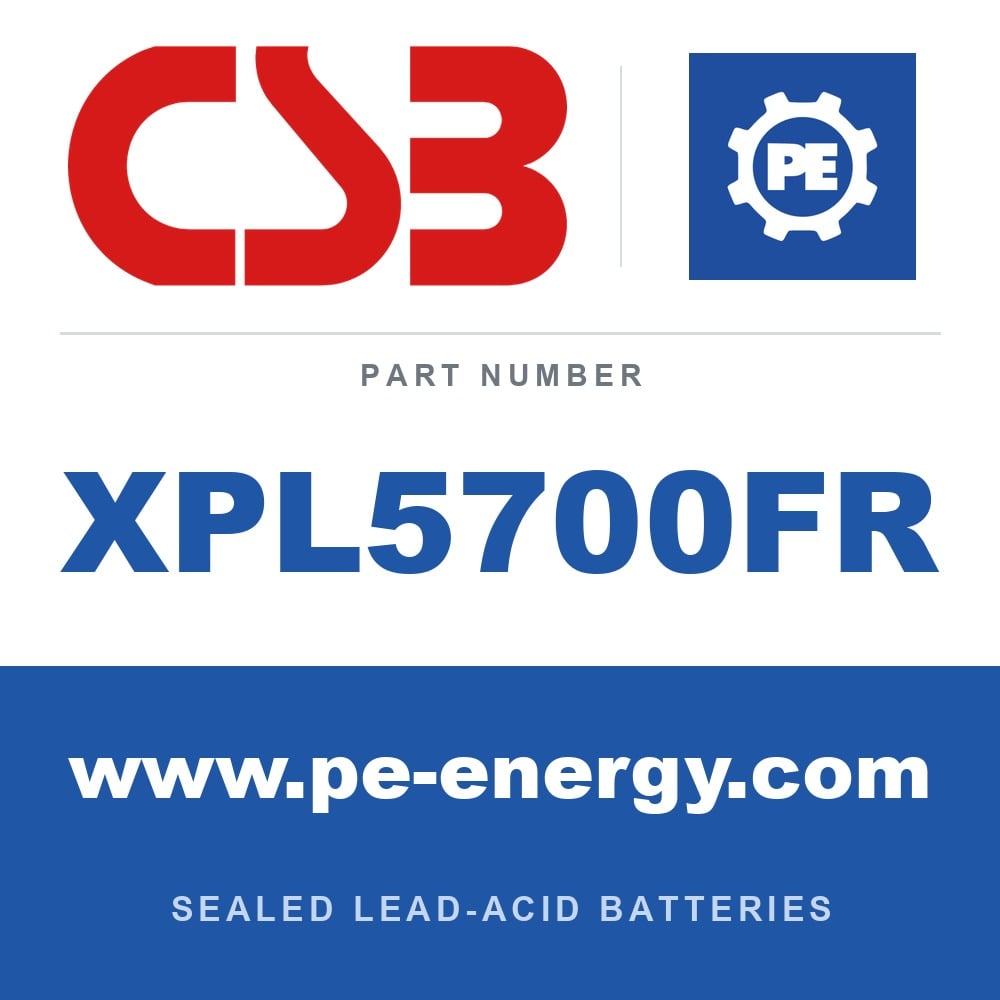 CSB Battery XPL5700FR - CSB XPL5700FR 12V 110Ah Sealed Lead-Acid Battery, Flame-Retardant Case
