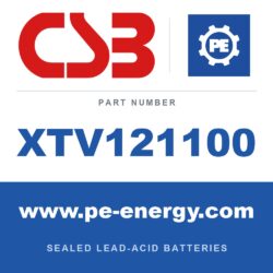 CSB Battery XTV121100 - CSB XTV121100 12V 110Ah Sealed Lead-Acid Battery