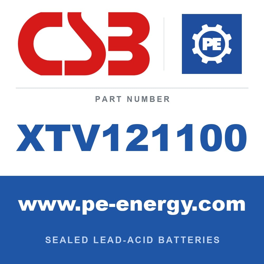 CSB Battery XTV121100 - CSB XTV121100 12V 110Ah Sealed Lead-Acid Battery