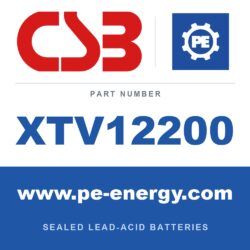CSB Battery XTV12200 - CSB XTV12200 12V 20Ah Sealed Lead-Acid Battery