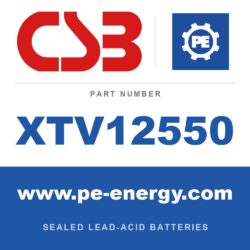 CSB Battery XTV12550 - CSB XTV12550 12V 55Ah Sealed Lead-Acid Battery
