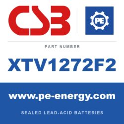 CSB Battery XTV1272F2 - CSB XTV1272F2 12V 7.2Ah Sealed Lead-Acid Battery