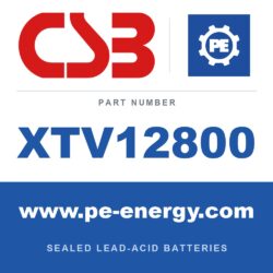CSB Battery XTV12800 - CSB XTV12800 12V 80Ah Sealed Lead-Acid Battery
