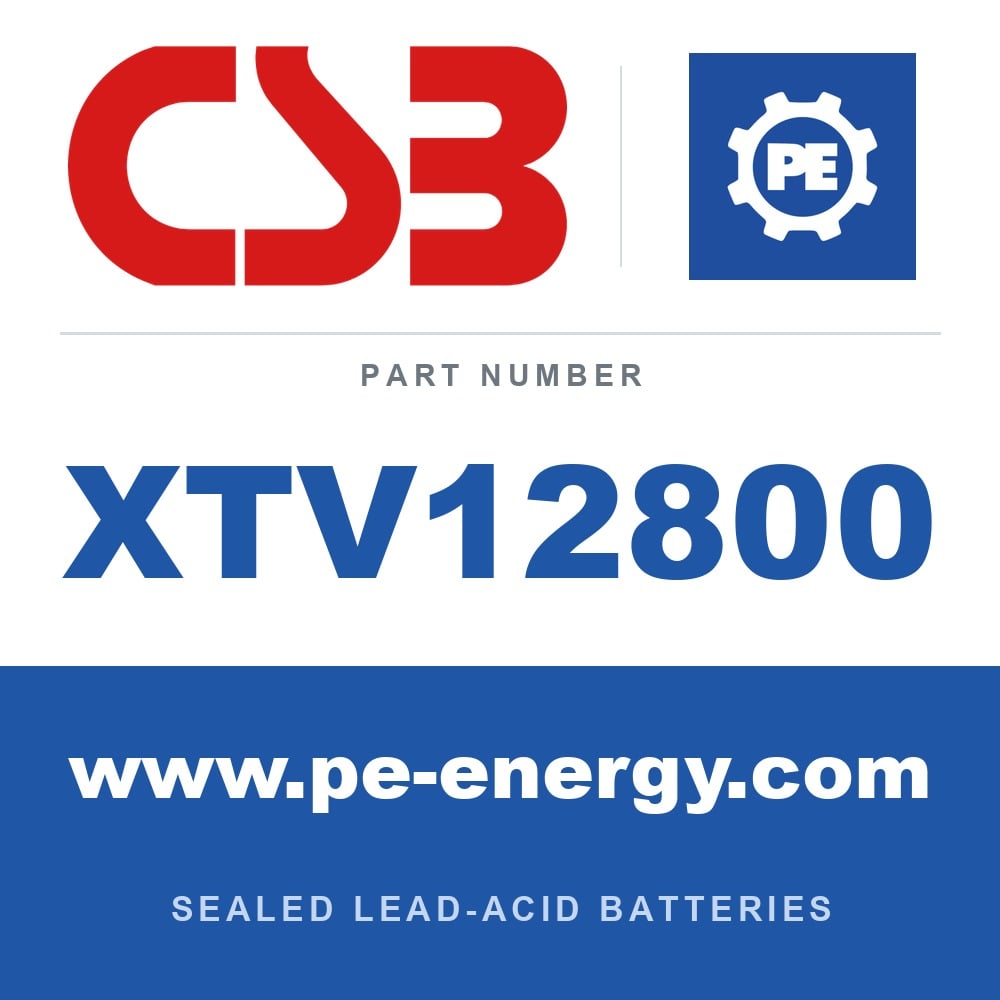 CSB Battery XTV12800 - CSB XTV12800 12V 80Ah Sealed Lead-Acid Battery