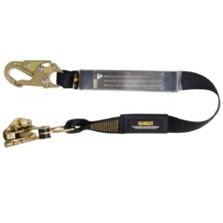 DEWALT DXFP150020 Rope Grab Captive Manual 3 ft. (0.9 m) Energy Absorbing Lanyard Adjustable from 1/2 in. (12mm) to 5/8 in. (16 mm.) Rope