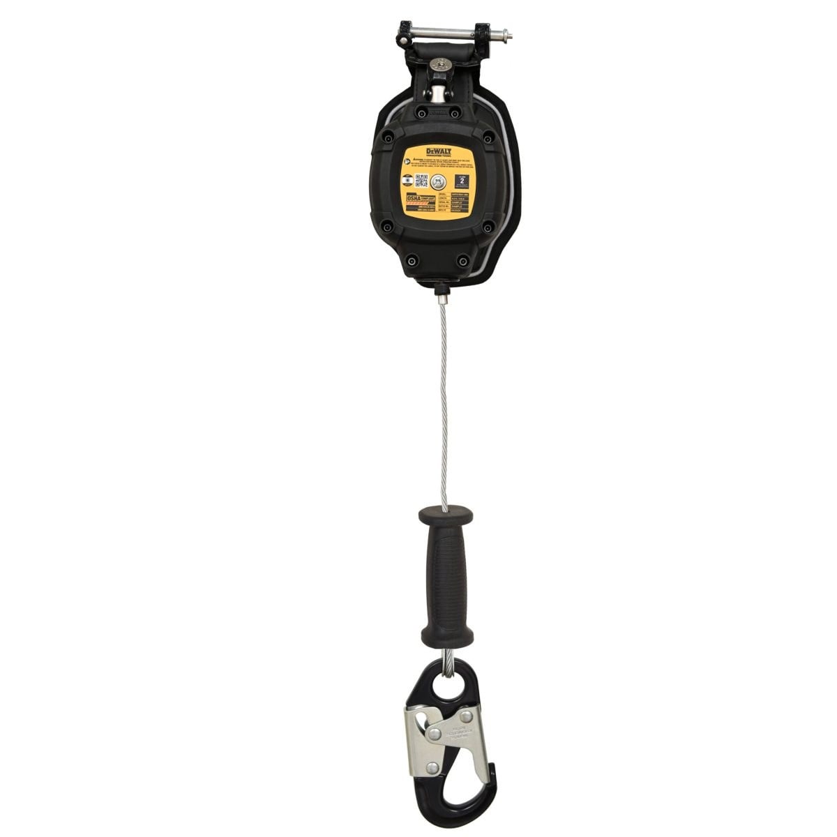 DEWALT DXFP272221-008 D200P Single Personal SRL, Leading Edge, Aluminum Snap Hook, 8.5 ft. (2.59 m)