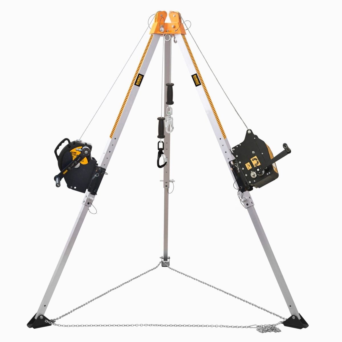 DEWALT DXFP421500-010 Tripod System 10 ft. (3.05 m) with 60 ft. (18.2 m) Winch and a 60 ft. (18.2 m) Retrieval SRL