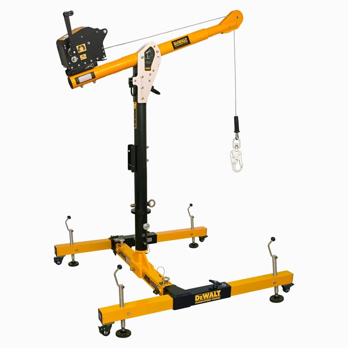 DEWALT DXFP451719-054 5 Piece Davit System, 54 in. (1.37 m) Mast, with 60 ft. (18.2 m) Winch