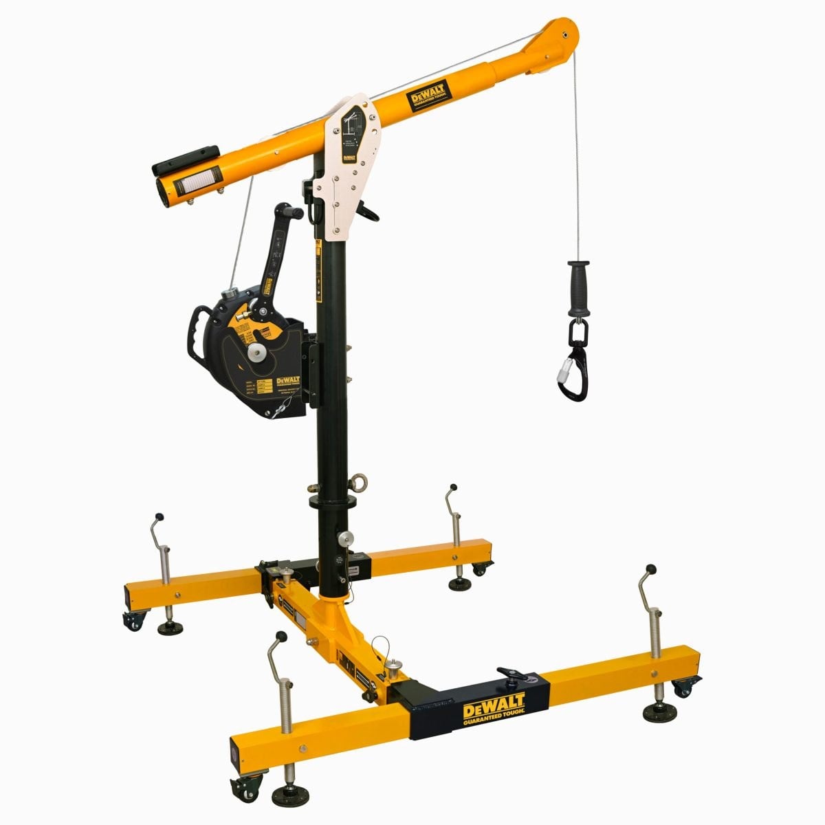 DEWALT DXFP451819-036 5 Piece Davit System, 36 in. (0.91 m) Mast, with 60 ft. (18.2 m) Retrieval SRL