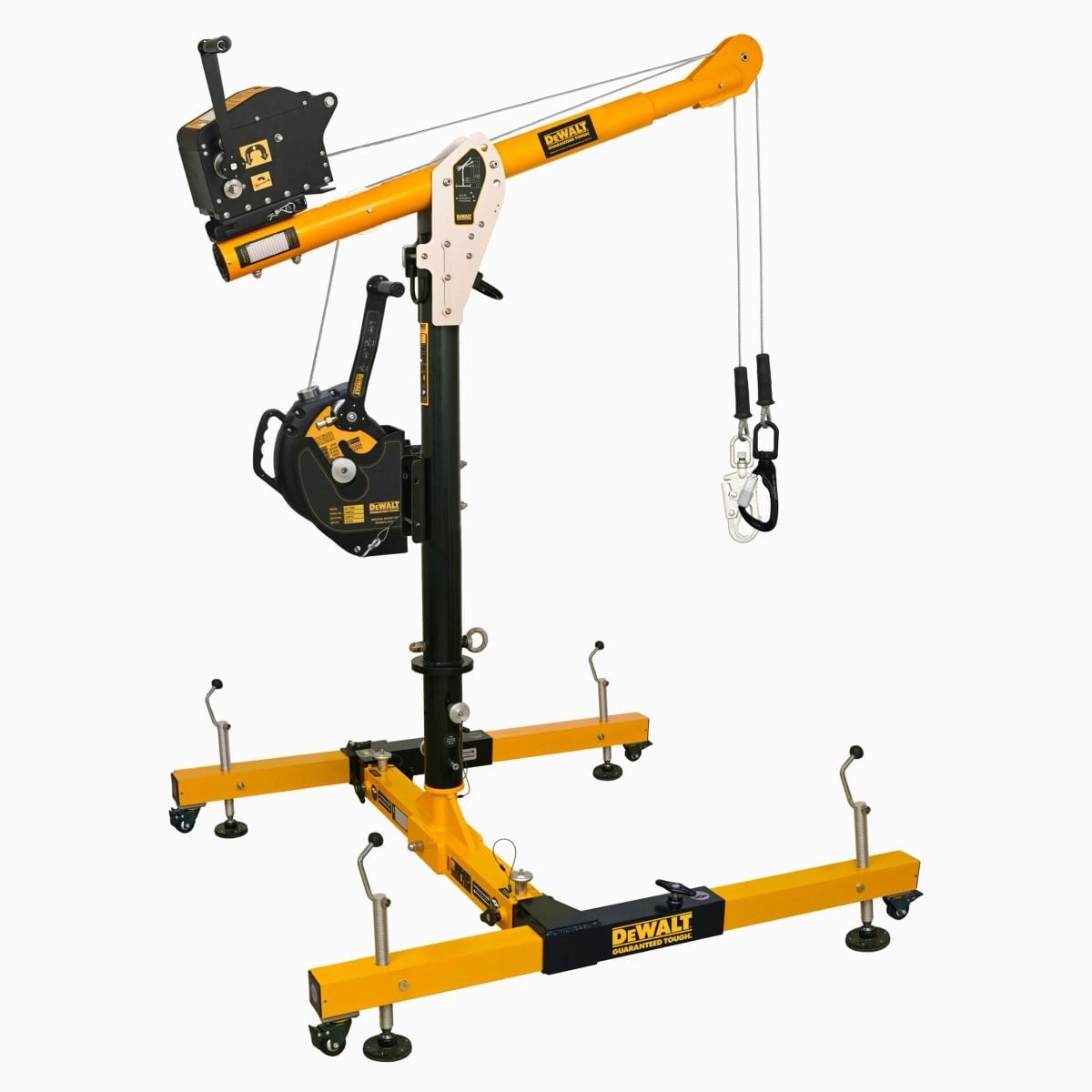 DEWALT DXFP451919-036 5 Piece Davit System, 36 in. (0.91 m) Mast, with 60 ft. (18.2 m)Winch, and with 60 ft. (18.2 m) Retrieval SRL