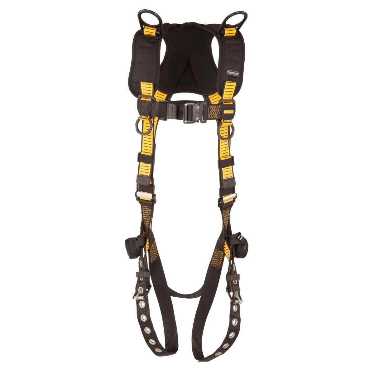 DEWALT DXFP532061(XL-2XL) D3000 Harness Vest Style, 5-Point, Back and Shoulder D-Rings, QC Chest, TB Legs, Size XL-2XL