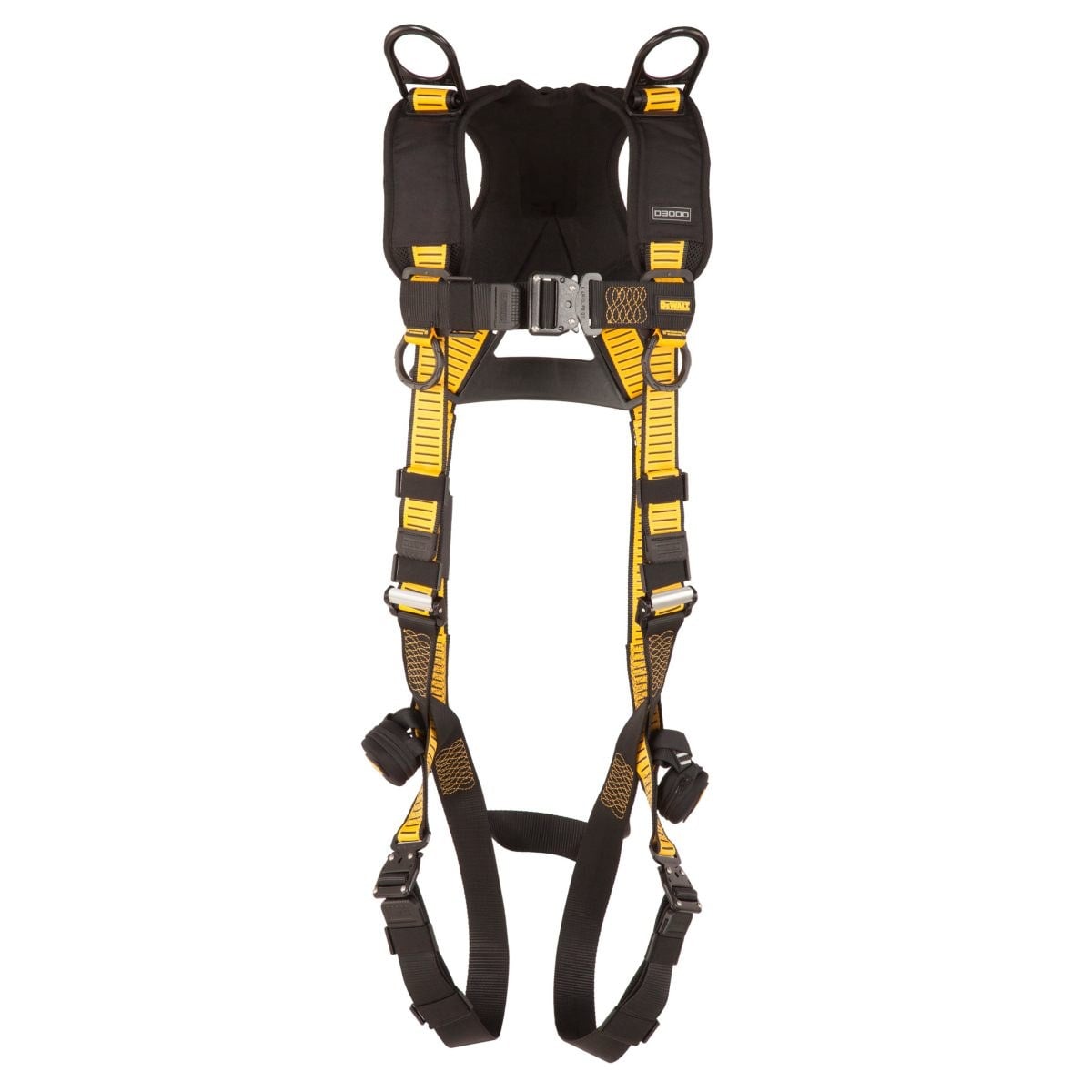 DEWALT DXFP532062(XL-2XL) D3000 Harness Vest Style, 5-Point, Back and Shoulder D-Rings, QC Chest, QC Legs, Size XL-2XL