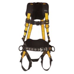 DEWALT DXFP532132(XL-2XL) D3000 Harness Vest Style, w/belt 5-Point, Back and Side D-Rings, QC Chest, QC Legs, Size XL-2XL