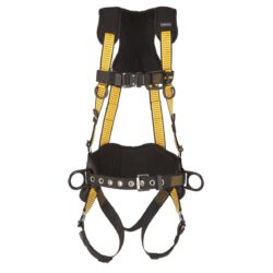 DEWALT DXFP532152(XL-2XL) D3000 Harness Vest Style, w/belt 5-Point, Back, Front and Side D-Rings, QC Chest, QC Legs, Size XL-2XL