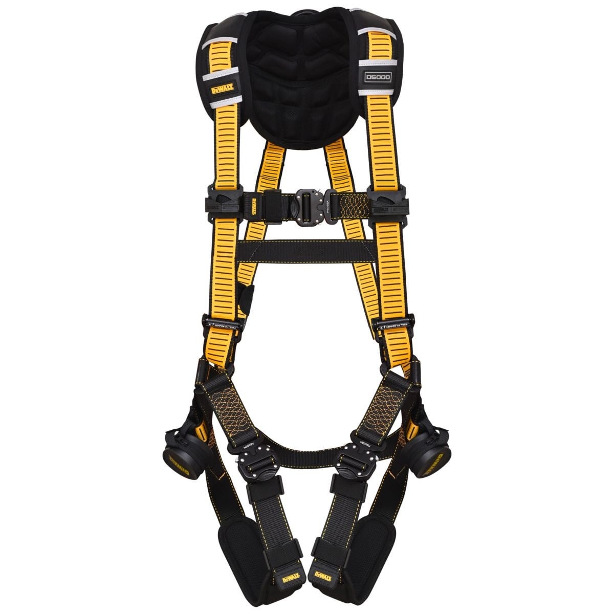 DEWALT DXFP552012-S D5000 Harness Vest Style, 5-Point, Back D-Rings, QC Chest, QC Legs, Size S