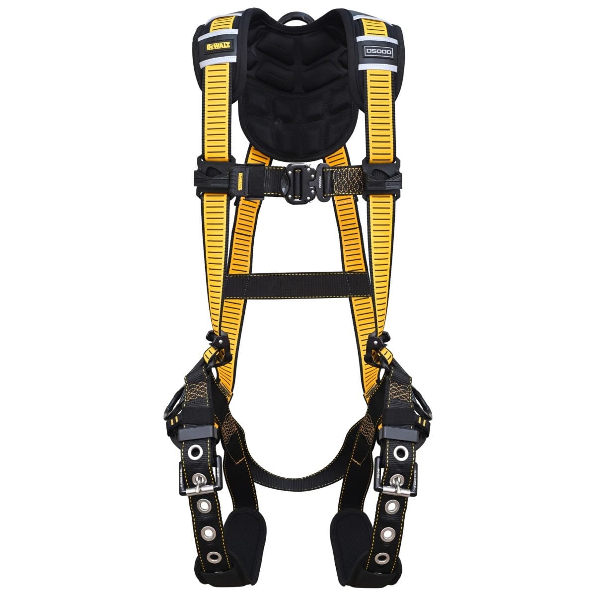 DEWALT DXFP552031-2XL D5000 Harness Vest Style, 5-Point, Back and Side D-Rings, QC Chest, TB Legs, Size 2XL