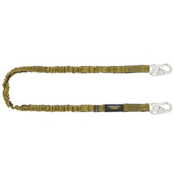 DEWALT DXFP612111 6 ft. (1.8 m) Single Leg Lanyard Internal Absorber, with Steel Snap hooks on both ends