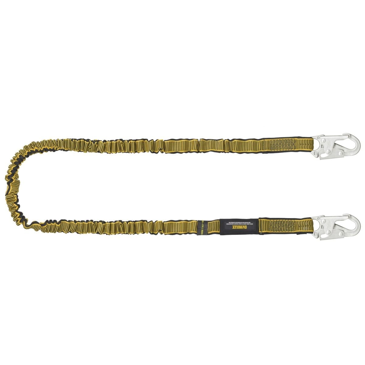 DEWALT DXFP612111 6 ft. (1.8 m) Single Leg Lanyard Internal Absorber, with Steel Snap hooks on both ends