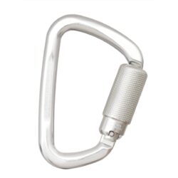DEWALT DXFP915001 Carabiner Standard Self-Locking, Aluminum, 1/4 in.(6.35 mm.) Turn, .83 in (21 mm.) Gate Opening, ANSI