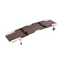Junkin Safety JSA-602-M Easy-Fold Wheeled Stretcher with Brown Cover