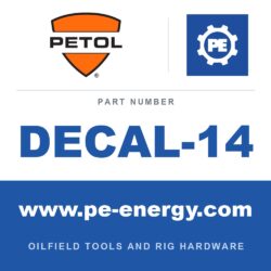 PETOL DECAL-14 - DECAL-14 - GEARENCH NUMBER 14, 1.5"X2"