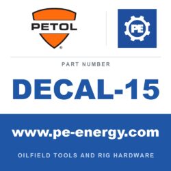 PETOL DECAL-15 - DECAL-15 - GEARENCH NUMBER 15, 1.5"X2"