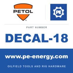 PETOL DECAL-18 - DECAL-18 - GEARENCH NUMBER 18, 1.5"X2"