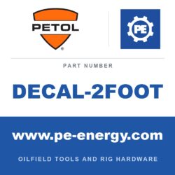 PETOL DECAL-2FOOT - DECAL-2FOOT - GEARENCH 1" X 24" (1/4" DECAL)