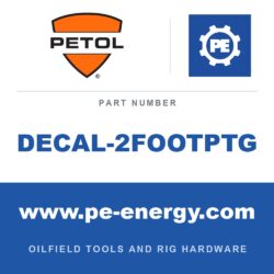 PETOL DECAL-2FOOTPTG - DECAL-2FOOTPTG - GEARENCH 1" X 24" (1/4" DECAL)