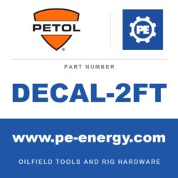 PETOL DECAL-2FT - DECAL-2FT - GEARENCH 1" X 24" NUMBERED DECAL