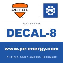 PETOL DECAL-8 - DECAL-8 - GEARENCH NUMBER 8, 1.5"X2"
