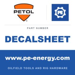 PETOL DECALSHEET - DECALSHEET - GEARENCH YELLOW VINYL FOOT DECALS